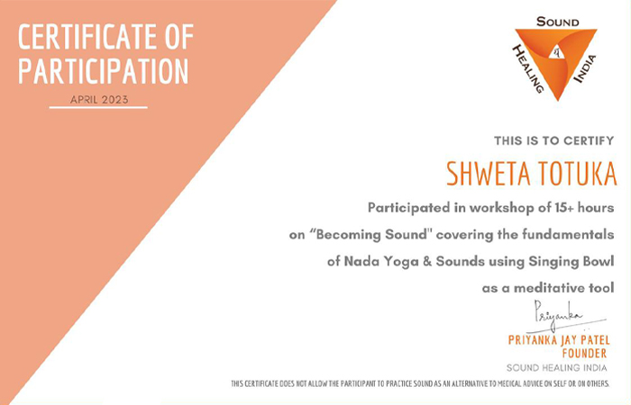 Certificate Of Participation